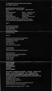 Pink Floyd : The Final Cut (Cass, Album)