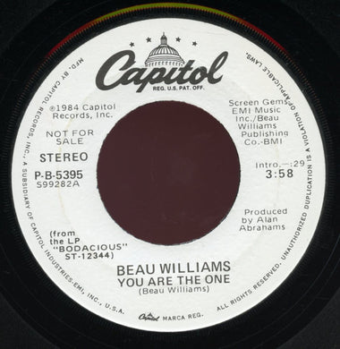 Beau Williams : You Are The One (7