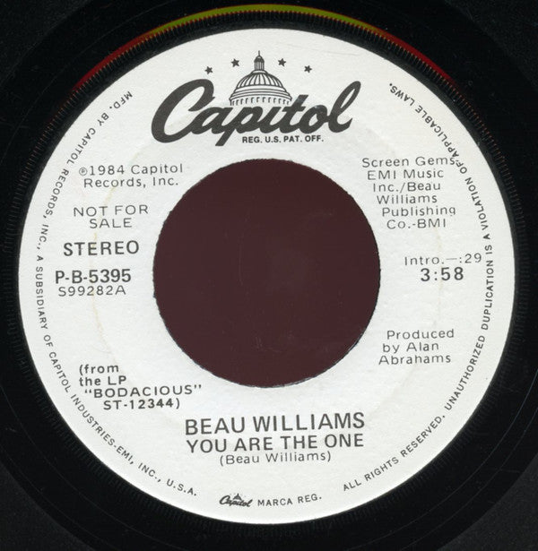 Beau Williams : You Are The One (7