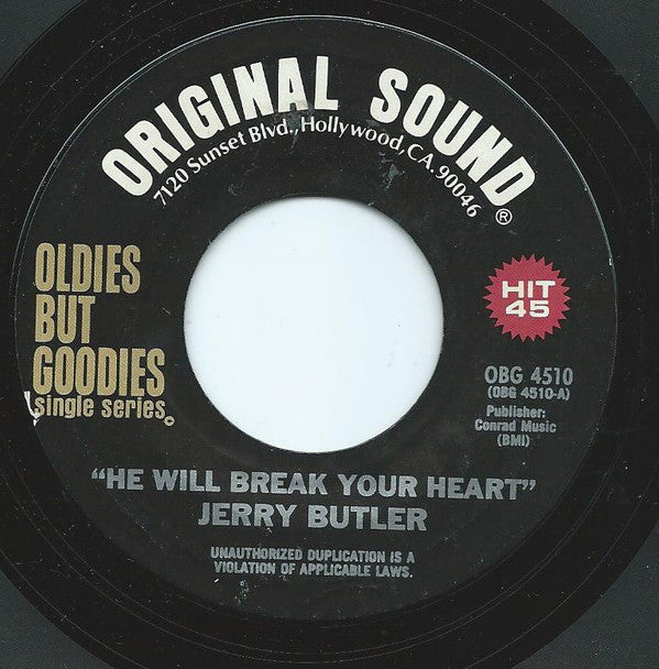 Jerry Butler / Jerry Butler & The Impressions : He Will Break Your Heart / For Your Precious Love (7
