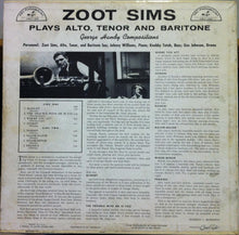 Load image into Gallery viewer, Zoot Sims : Plays Alto, Tenor And Baritone (LP, Album)