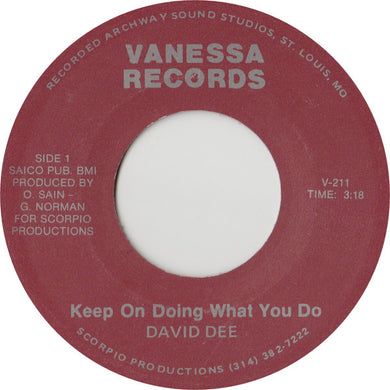 David Dee (3) : Keep On Doing What You Do / Back In Your Arms Again (7