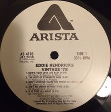 Load image into Gallery viewer, Eddie Kendricks : Vintage &#39;78 (LP, Album, Promo)
