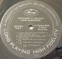 Load image into Gallery viewer, Dinah Washington : September In The Rain (LP)
