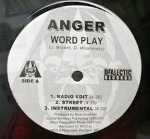 Load image into Gallery viewer, Anger (7) : Word Play / You Don&#39;t Know Me (12&quot;)