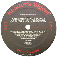 Load image into Gallery viewer, Kate Smith (2) : Songs of Faith &amp; Inspiration (LP, Album, RM, Dig)