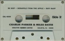 Load image into Gallery viewer, Charlie Parker  /  Miles Davis : Charlie Parker / Miles Davis (Cass, Comp)