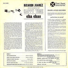 Load image into Gallery viewer, Ricardo Juarez And His Orchestra : Ricardo Juarez And His Orchestra Play Happy Time Cha Cha's (LP, Mono)