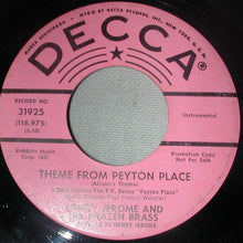 Load image into Gallery viewer, Henry Jerome And His Orchestra : Theme From Peyton Place / Flea Markets Of Paris (7", Promo)