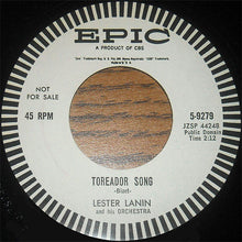 Load image into Gallery viewer, Lester Lanin And His Orchestra : Toreador Song / Medley: Lester Lanin Cha-Cha; Por Favor; Anything Can Happen (7", Single, Promo)