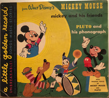 Load image into Gallery viewer, Peter Donald (2), Ralph Nyland, The Sandpipers (2), Mitch Miller &amp; His Orchestra : Mickey Mouse And His Friends / Pluto And His Phonograph (6", Yel)