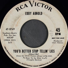 Load image into Gallery viewer, Eddy Arnold : I Want To Go With You (7&quot;, Promo)