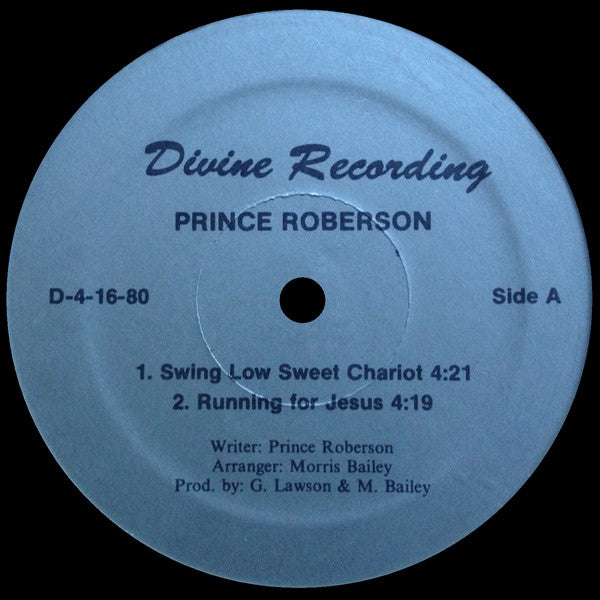Prince Roberson : Swing Low Sweet Chariot (12