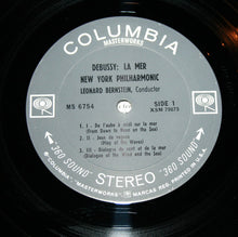 Load image into Gallery viewer, Claude Debussy / Maurice Ravel - Leonard Bernstein, The New York Philharmonic Orchestra : La Mer / Afternoon Of A Faun / Daphnis And Chloe Suite No. 2 (LP)
