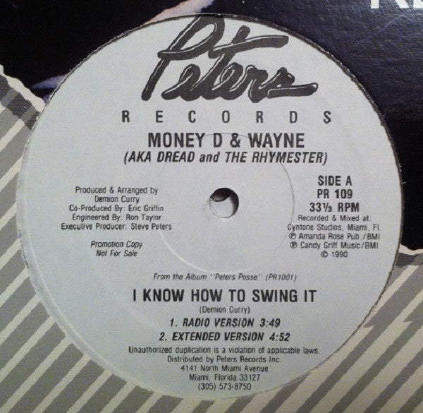 Money D & Wayne Force : I Know How To Swing It / Raggamuffin Rhymin' (12