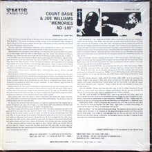 Load image into Gallery viewer, Joe Williams / Count Basie : Memories Ad-Lib (LP, Album)