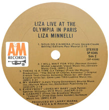 Load image into Gallery viewer, Liza Minnelli : Live At The Olympia In Paris (LP, Album, Mon)