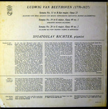 Load image into Gallery viewer, Sviatoslav Richter, Ludwig van Beethoven : Beethoven Piano Sonatas B Flat Major Opus 22, G Minor Opus 49, No. 1, G Major Opus 49, No. 2 (LP, Album)