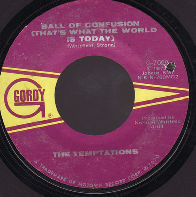 The Temptations : Ball Of Confusion (That's What The World Is Today) (7