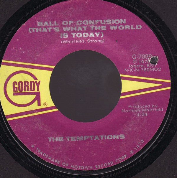 The Temptations : Ball Of Confusion (That's What The World Is Today) (7
