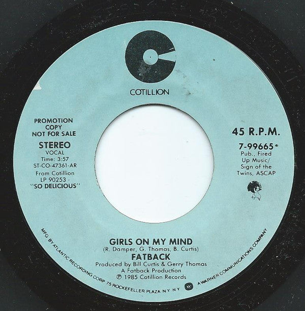 The Fatback Band : Girls On My Mind (7