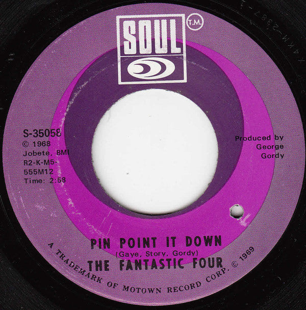 Fantastic Four : Pin Point It Down / I Feel Like I'm Falling In Love Again (7