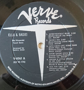 Ella Fitzgerald And Count Basie Orchestra : Ella And Basie! (LP, Album, Mono)