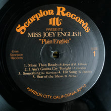 Load image into Gallery viewer, Joey English : Plain English (LP, Album)