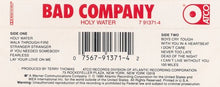Load image into Gallery viewer, Bad Company (3) : Holy Water (Cass, Album)
