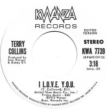 Load image into Gallery viewer, Terry Collins : I L.O.V.E. Y.O.U. (7&quot;, Promo)