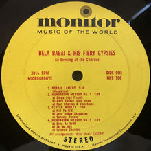 Load image into Gallery viewer, Bela Babai &amp; His Fiery Gypsies : An Evening At The Chardas (LP, Album)