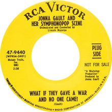Load image into Gallery viewer, Jonna Gault And Her Symphonopop Scene : What If They Gave A War And No One Came? (7", Single, Promo)