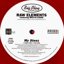 Load image into Gallery viewer, Raw Elements (3) : My Steez b/w Thieveland (12&quot;, Single, Red)