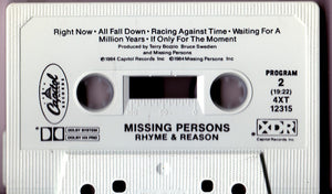 Missing Persons : Rhyme & Reason (Cass, Album, Dol)