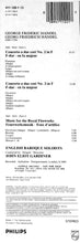 Load image into Gallery viewer, Georg Friedrich Händel - John Eliot Gardiner - The English Baroque Soloists : Music For The Royal Fireworks - Feuerwerksmusik - 2 Concerti A Due Cori (LP, Album)