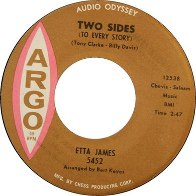 Etta James : Two Sides (To Every Story) / I Worry Bout You  (7