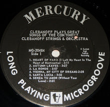 Load image into Gallery viewer, The Clebanoff Strings And Orchestra : Clebanoff Plays Great Songs Of The Continent (LP, Album, Mono)