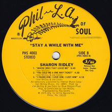 Load image into Gallery viewer, Sharon Ridley : Stay A While With Me (LP, Album, RE)