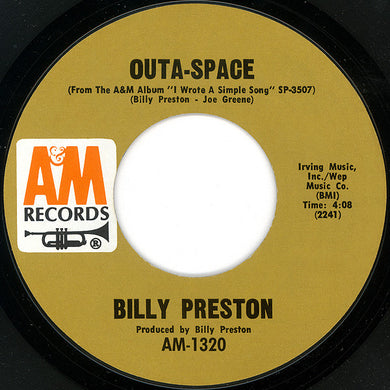 Billy Preston : Outa-Space / I Wrote A Simple Song (7