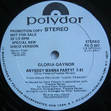 Load image into Gallery viewer, Gloria Gaynor : Anybody Wanna Party? (12&quot;, Promo, 16)