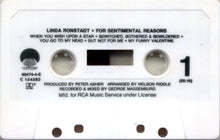 Load image into Gallery viewer, Linda Ronstadt With Nelson Riddle And His Orchestra : For Sentimental Reasons (Cass, Album, Club, Dol)