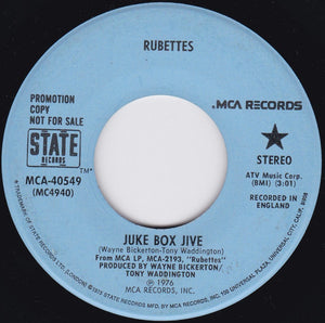 The Rubettes : Juke Box Jive (7", Single, Promo)