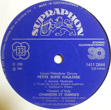 Load image into Gallery viewer, Charles Gounod / Vincent d'Indy / Louis Théodore Gouvy, Collegium Musicum Pragense : Petite Symphonie / Chanson Et Danses / Petite Suite Gauloise (Pour Instruments À Vent) (LP, Quad, SQ)
