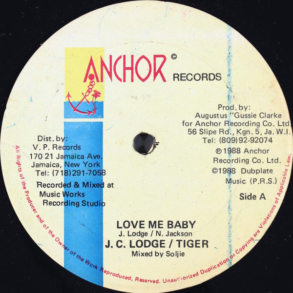 JC Lodge / Tiger : Love Me Baby (12