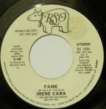 Load image into Gallery viewer, Irene Cara : Fame (7", Single, Mono, Promo)