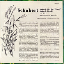 Load image into Gallery viewer, Franz Schubert - Fritz Reiner / The Chicago Symphony Orchestra : Schubert Unfinished And Symphony No. 5 (LP, Album, Mono)