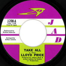Load image into Gallery viewer, Lloyd Price : Take All (7", Single)
