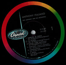 Load image into Gallery viewer, Ray Anthony &amp; His Orchestra : Anthony Italiano (LP, Album, Mono)