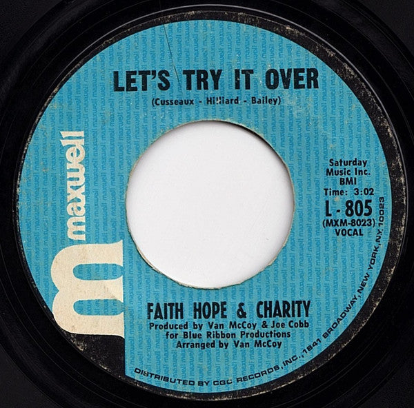 Faith, Hope & Charity : Let's Try It Over / So Much Love (7