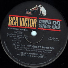 Load image into Gallery viewer, Henry Mancini And His Orchestra And The Henry Mancini Chorus : The Great Impostor And Love Music (7")
